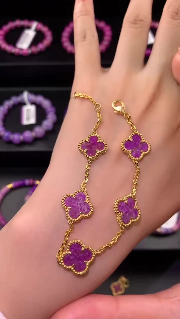 【闪购商品】银S925镀金镶嵌苏纪石（舒俱来），舒俱来手链