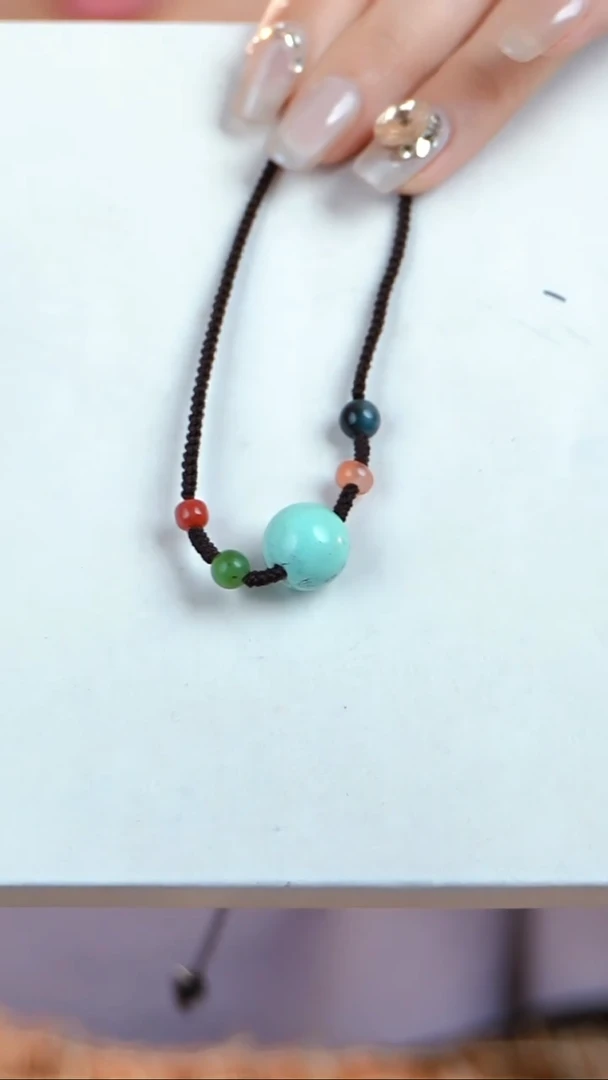 未镶嵌绿松石项链圆珠