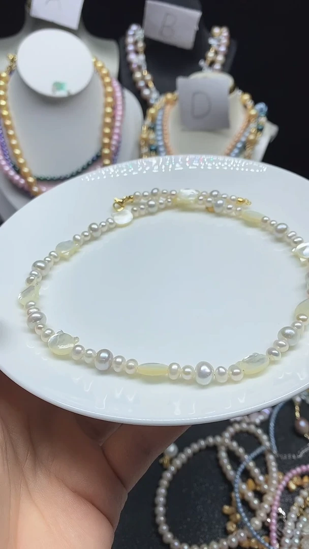 淡水珍珠未镶嵌颈饰多人