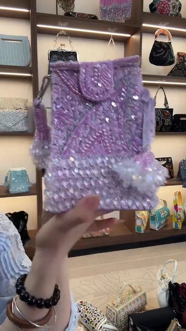 织物Fjss-666百格汇手工串珠包