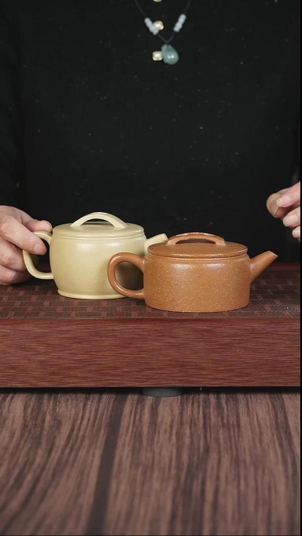 【闪购商品】紫砂茶壶本绿高汉瓦+黄降坡汉瓦