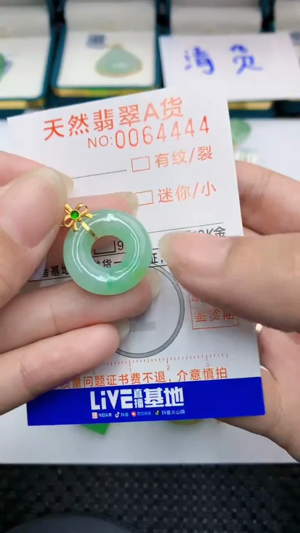 【闪购商品】翡翠颈饰18K金镶嵌            8