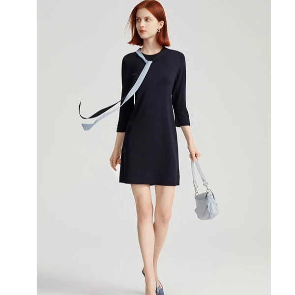 【粉丝专享】FINITY 简约时尚设计感连衣裙 F20VC3004N