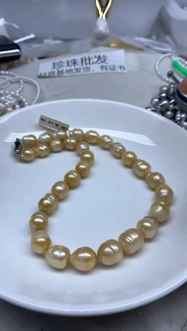 未镶嵌颈饰海水珍珠10-14