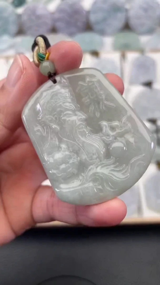 颈饰未镶嵌翡翠天然缅甸翡翠A货41