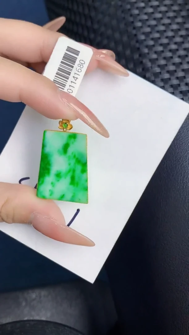 【闪购商品】翡翠颈饰18K金镶嵌000000000