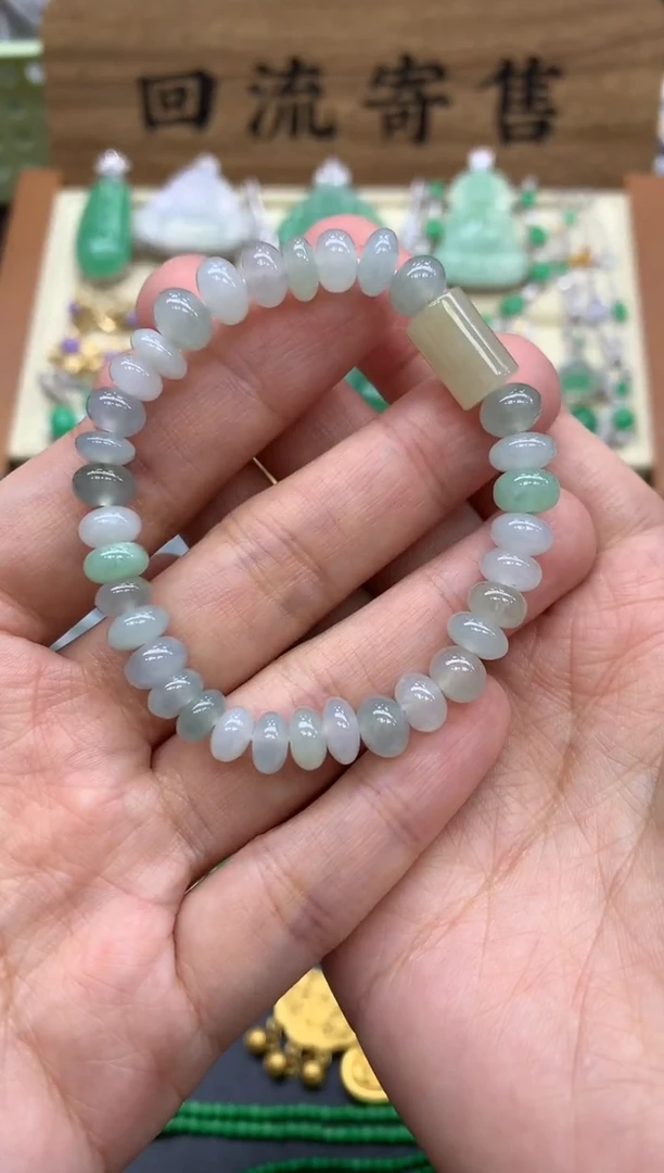 未镶嵌翡翠手串108-中国好珍宝