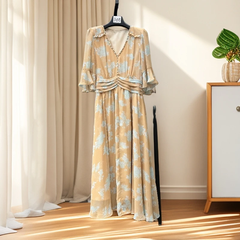 Bufan.原创设计【A08】轻奢高级时尚女装收腰连衣裙