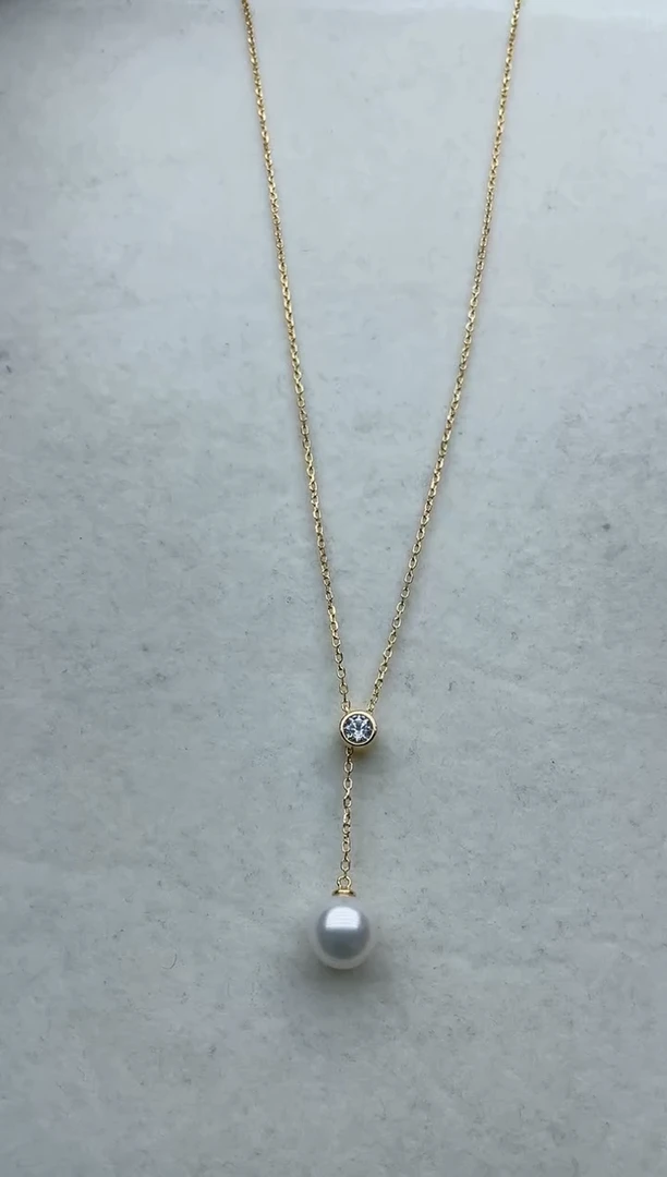 【闪购商品】海水珍珠套链银S925镶嵌Y56