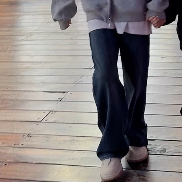 TTY 新款2025秋季中性简约休闲日常百搭宽松显瘦直筒牛仔裤278097