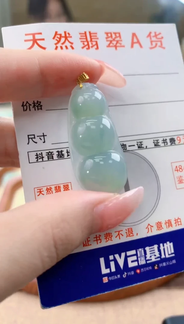 颈饰未镶嵌翡翠天然A货翡翠挂件