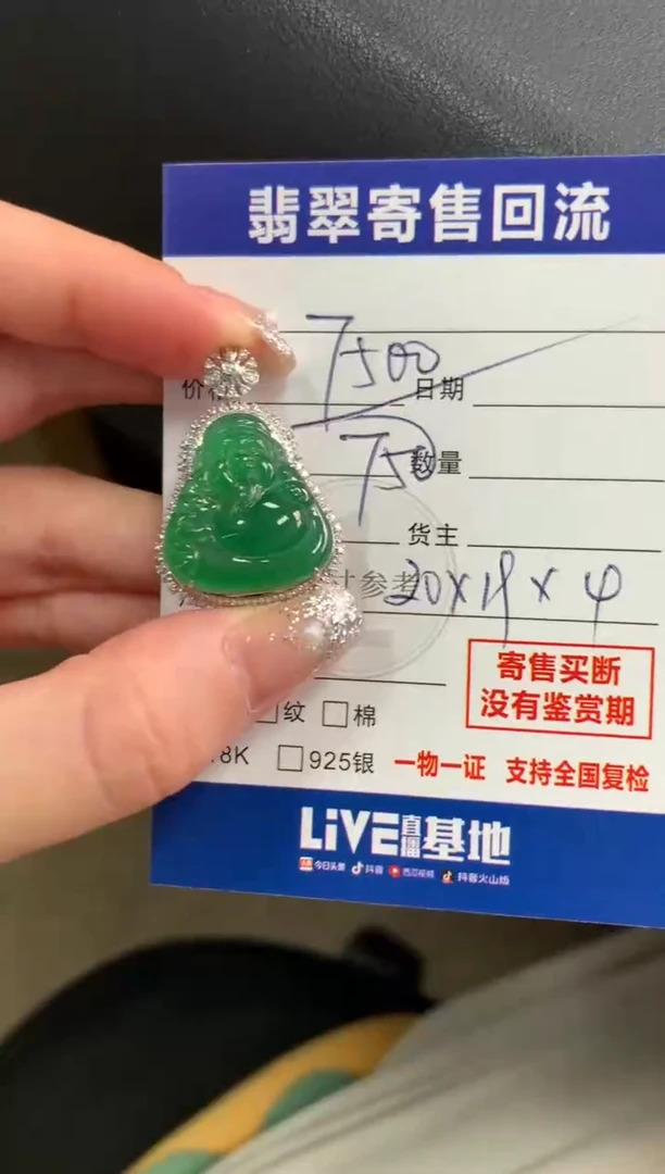 颈饰18K金镶嵌翡翠10145916