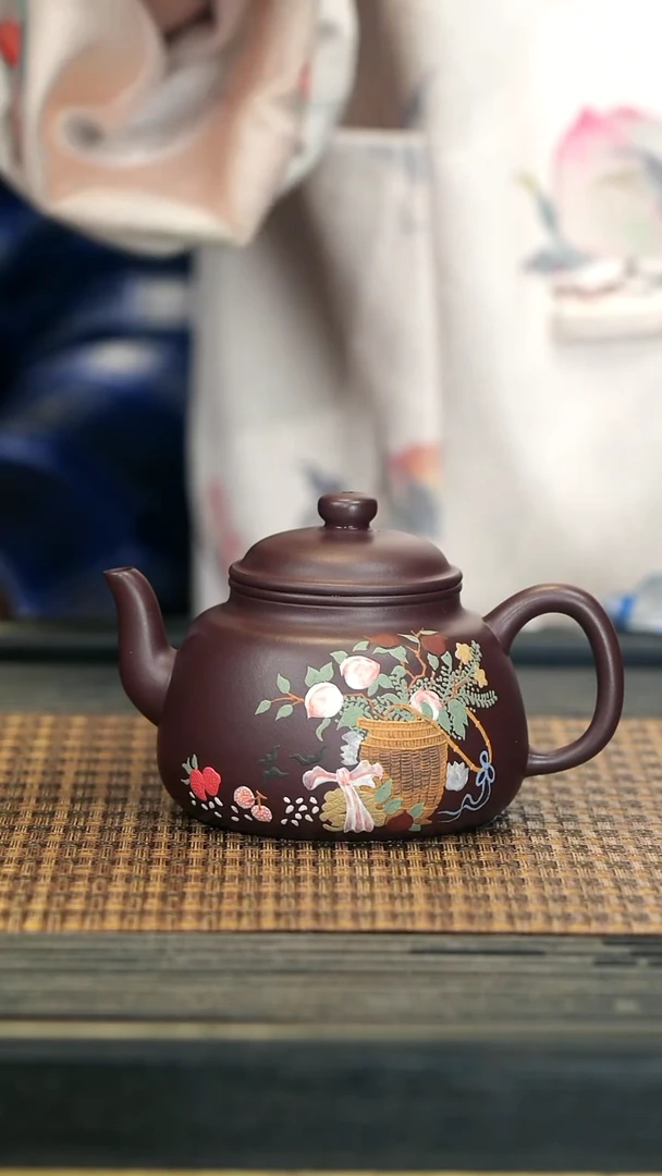 【闪购商品】紫砂茶壶TZP61紫龙血砂 宫灯