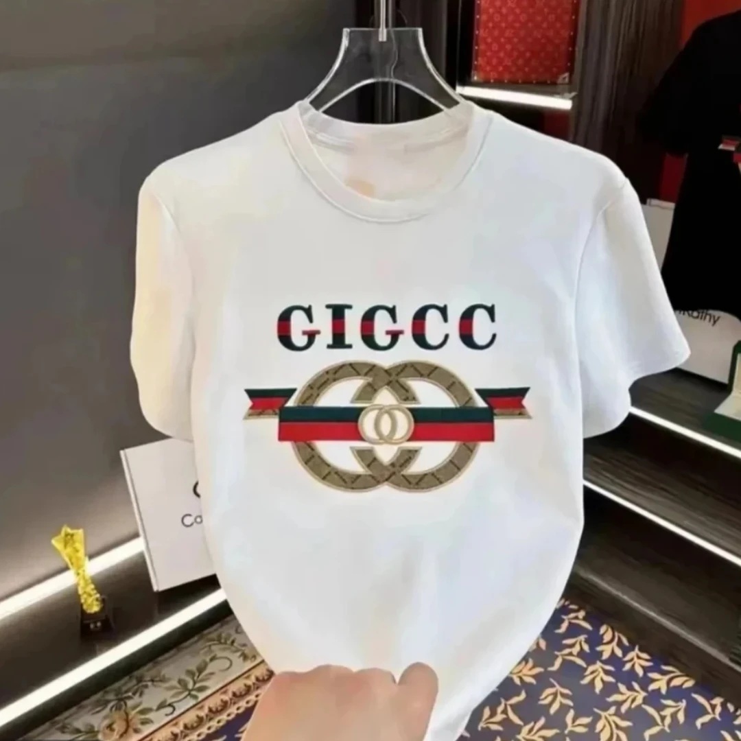 夏季新款T恤男圆领短袖男士潮流百搭半袖时尚宽松情侣款上衣