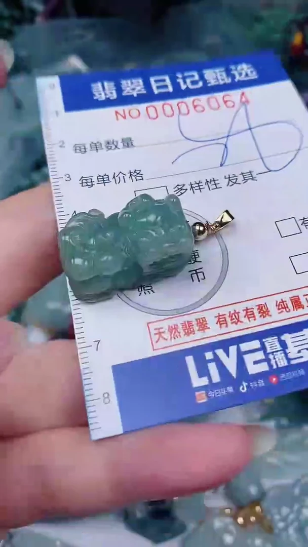 翡翠未镶嵌颈饰00006064