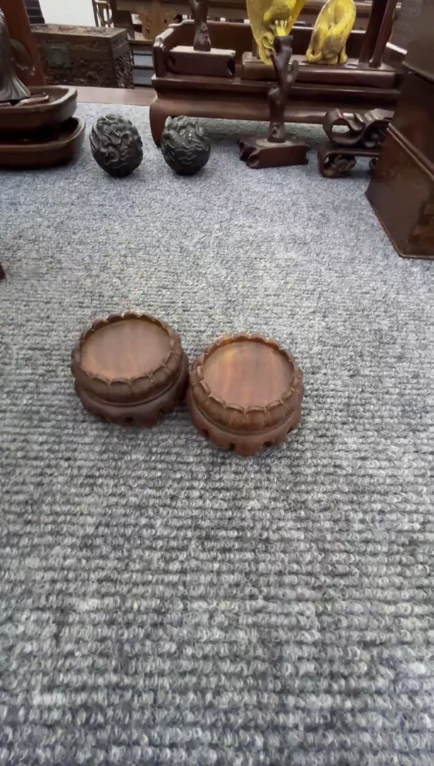 【闪购商品】木底座一对（收古藏今）