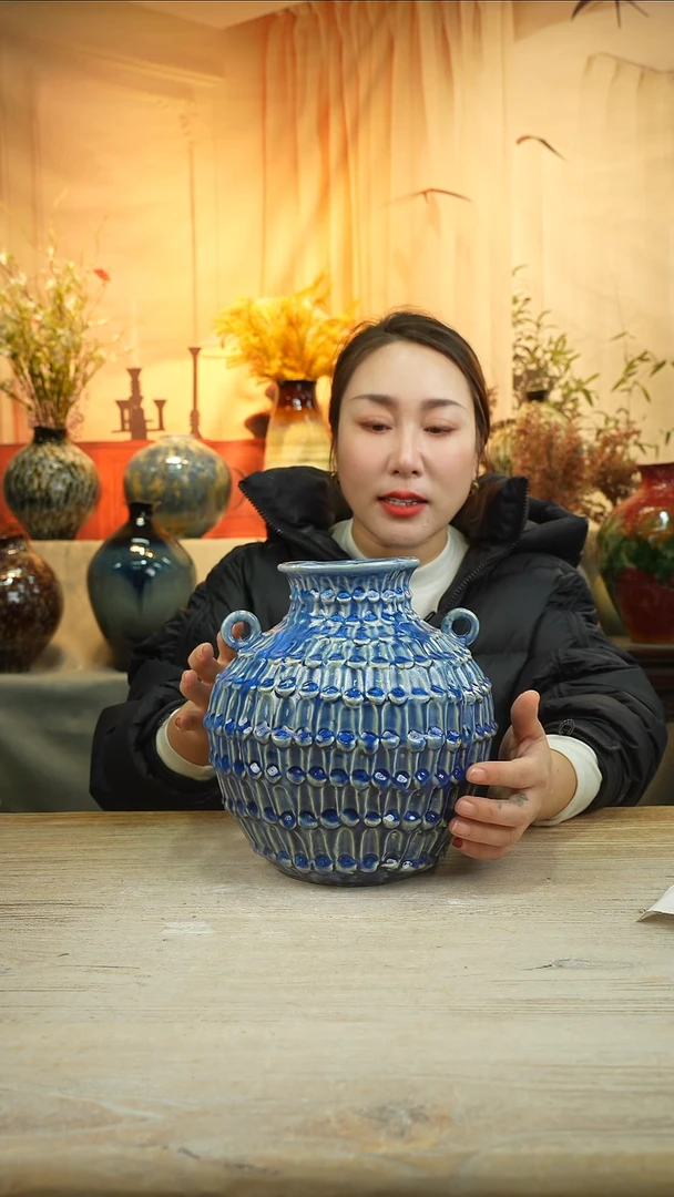 高23口10陶s瓷花瓶花景德镇