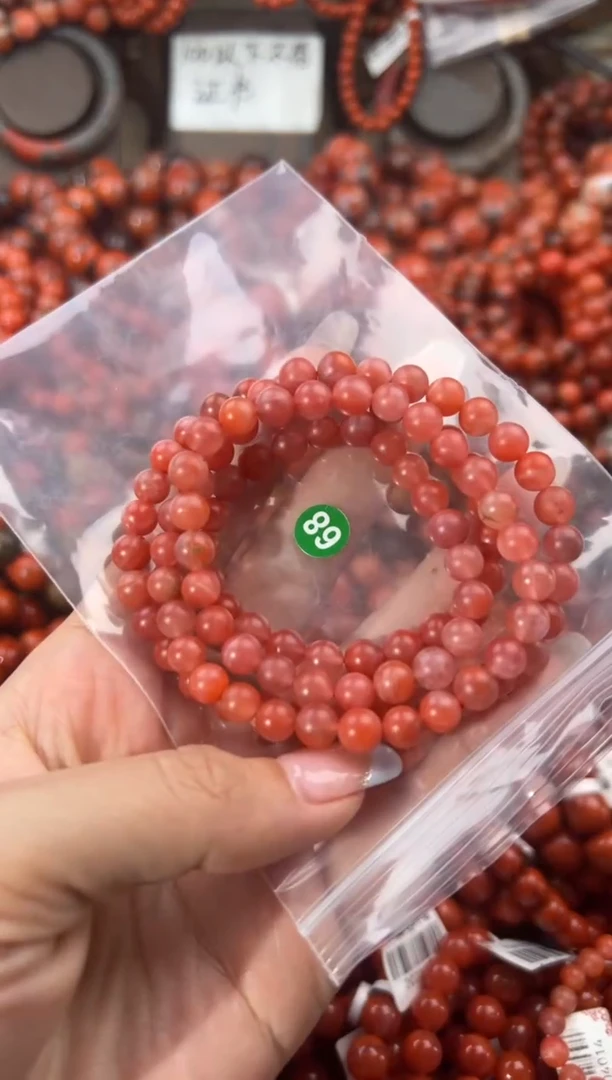 未镶嵌手串南红玛瑙6+