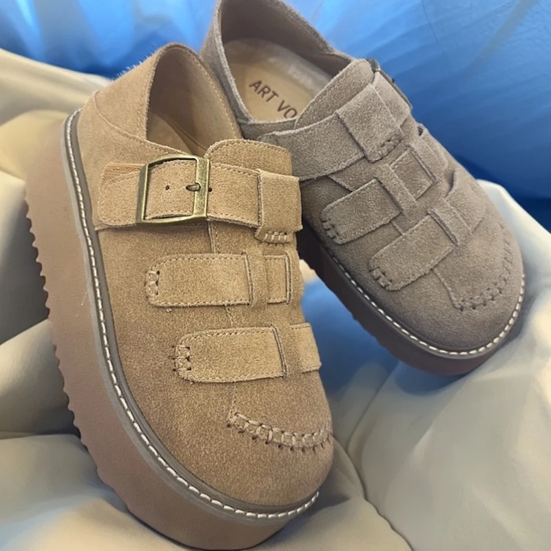 3190复古透气时尚休闲鞋时尚百搭皮鞋单鞋潮流