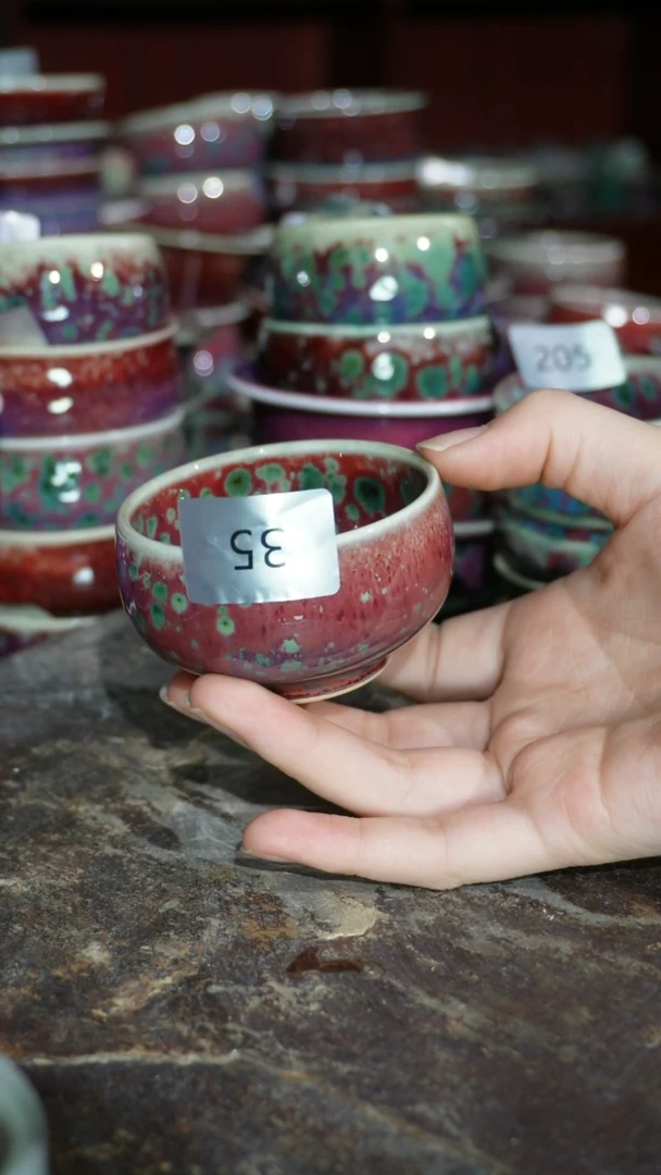 摆件精品窑变钧瓷茶器