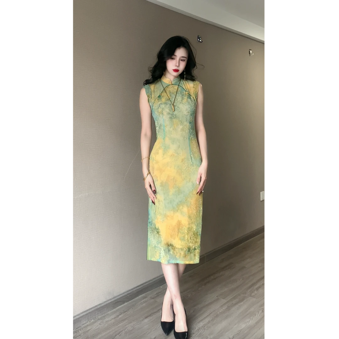 【无尽夏】绫曦2025春夏新款气质优雅少女日常显瘦旗袍裙