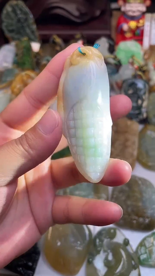 颈饰未镶嵌翡翠玉米