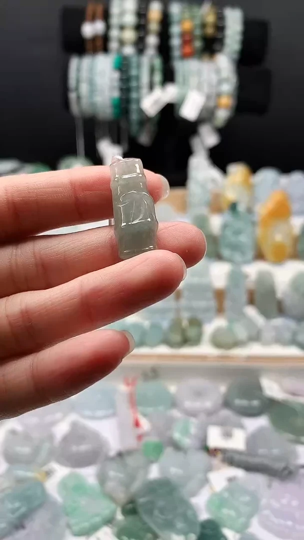 吊坠(不含链)未镶嵌翡翠151竹节