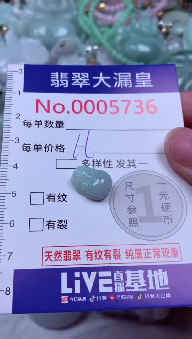 吊坠(不含链)未镶嵌翡翠5736