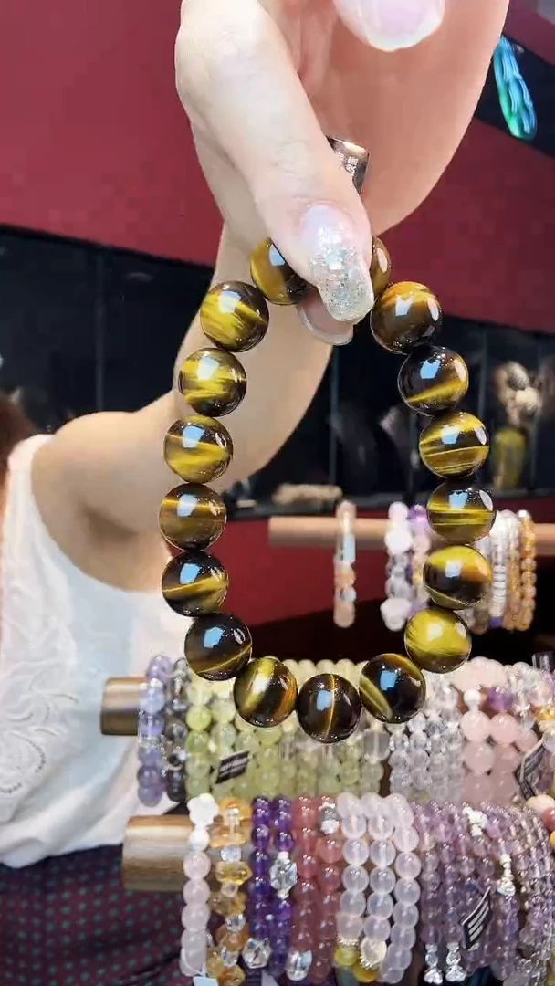 水晶手串未镶嵌虎眼石手串