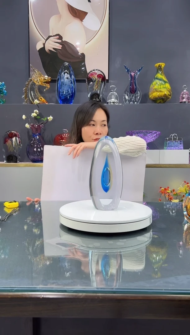 手工艺品琉璃 水晶琉璃摆件1个