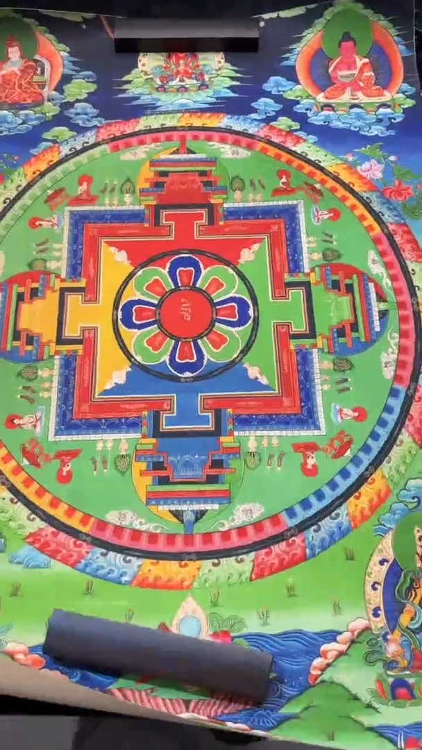 装裱画手绘唐卡藏艺阁TK16067