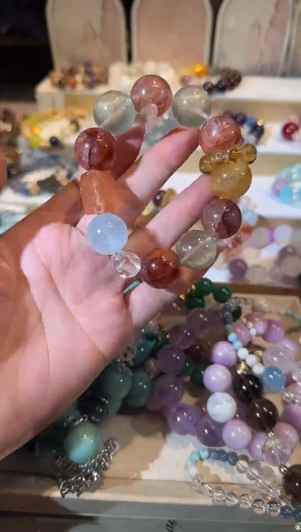 未镶嵌手串水晶多样性发一