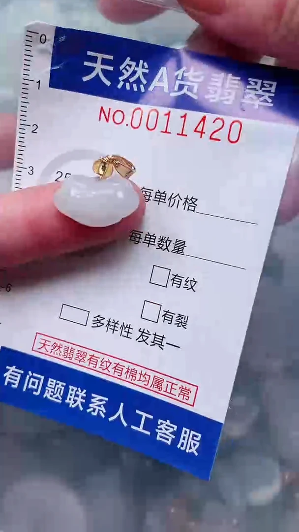 翡翠未镶嵌吊坠(不含链)1