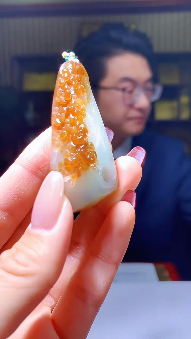 【闪购商品】定制翡翠未镶嵌1071hm-毛货挂件