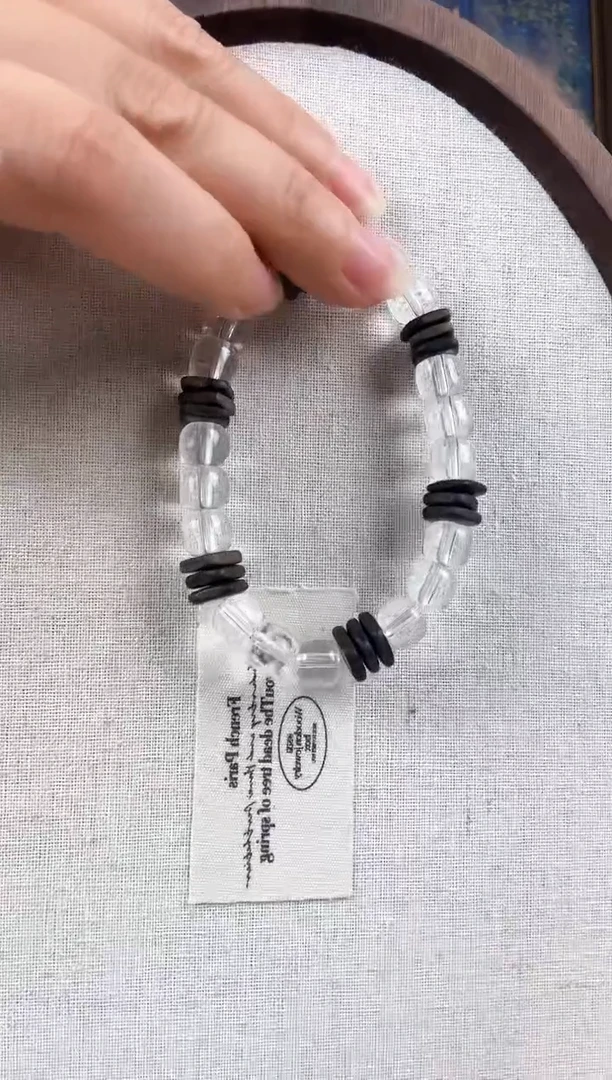 水晶手链未镶嵌纯天然水晶手串