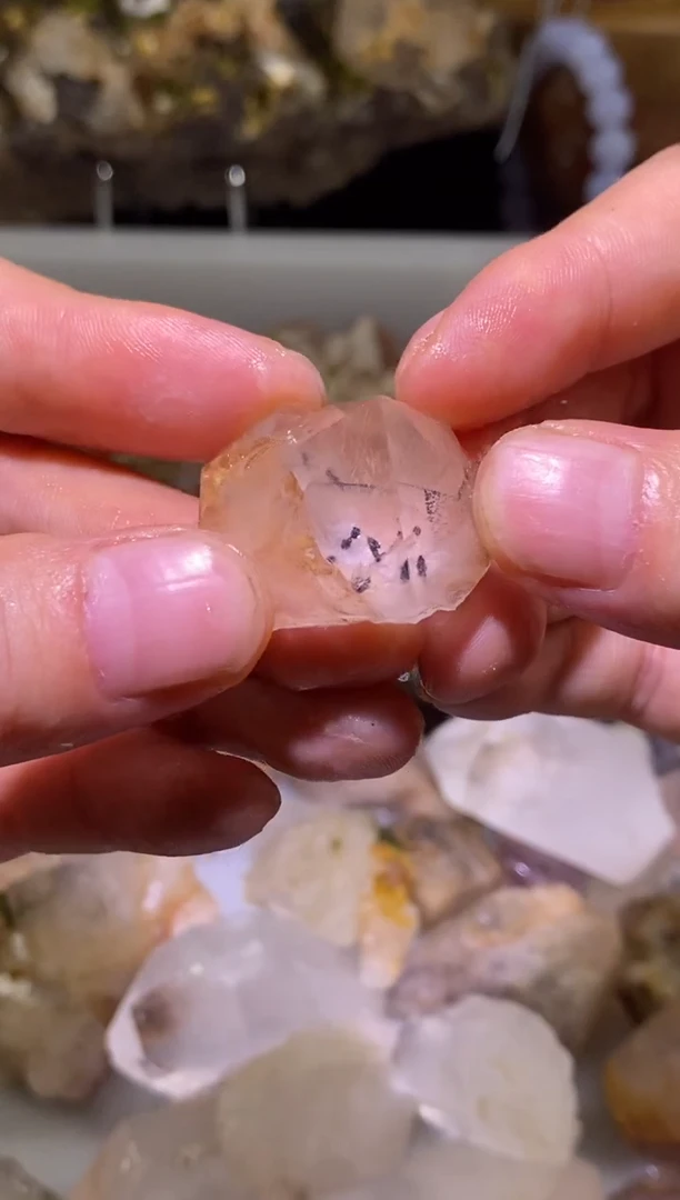 未镶嵌珠宝半成品水晶13号蓝发晶四川超七花园水晶