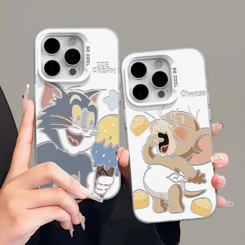 新款高级感个性简约手机壳杰瑞吃奶酪适用iphone15华为小米一加13