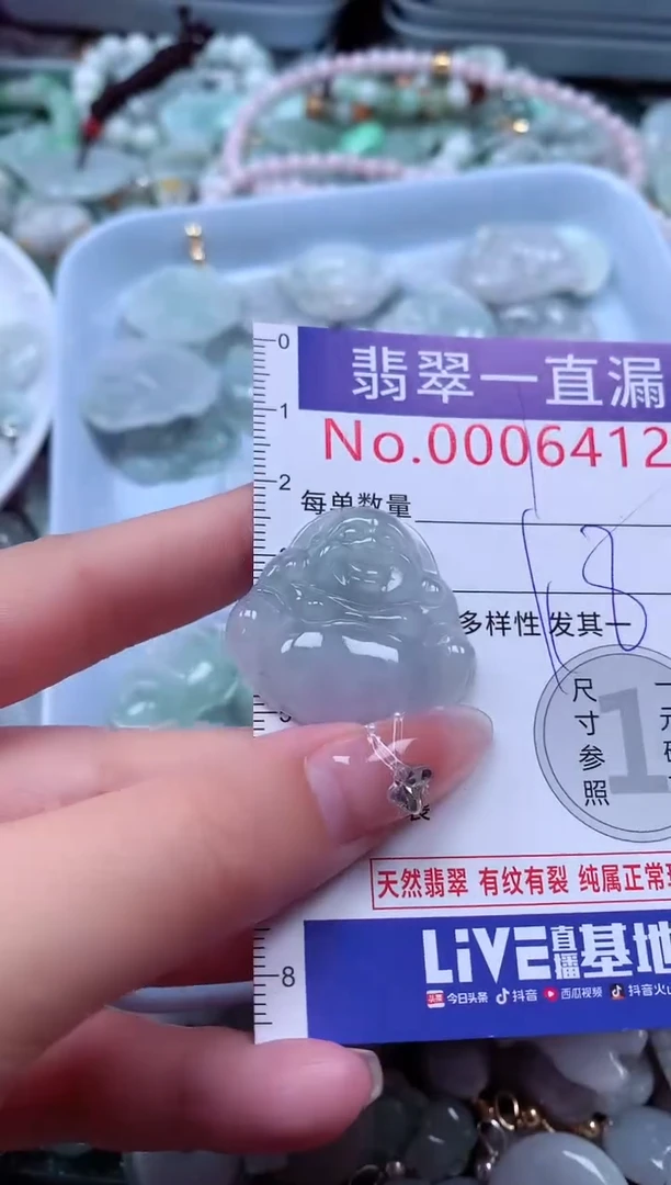 翡翠未镶嵌吊坠(不含链)6412