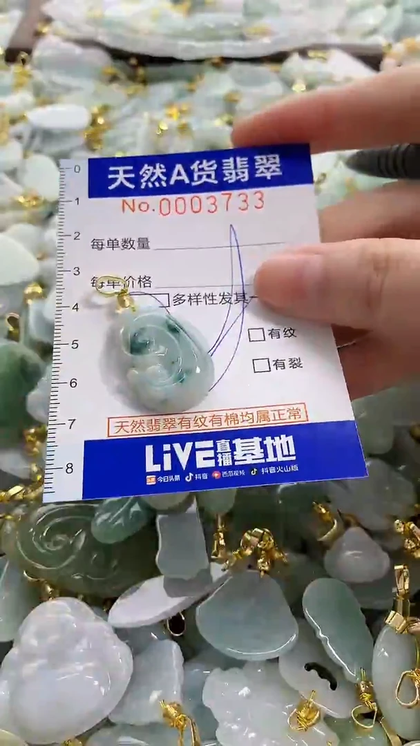 颈饰未镶嵌翡翠天然A货翡翠