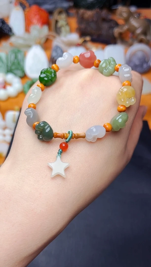 【闪购商品】和田玉手串未镶嵌猫爪