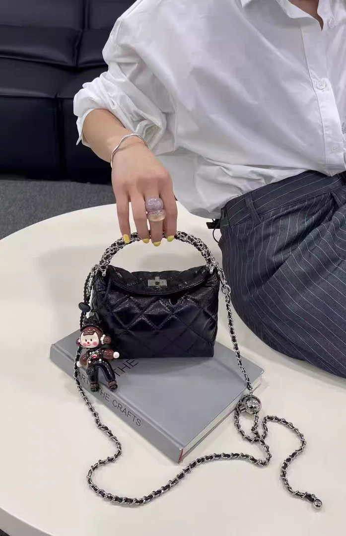 【七七】包2025新款时尚百搭小众设计高级感菱格链条包单肩斜挎包女