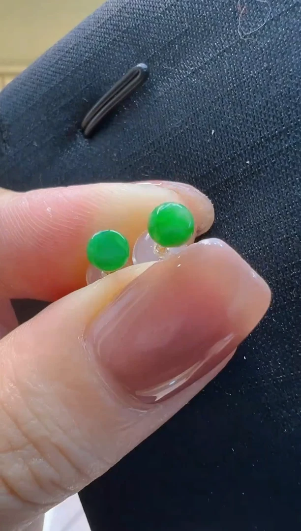 【闪购商品】翡翠耳饰18K金镶嵌（很小）多样性团购发一件