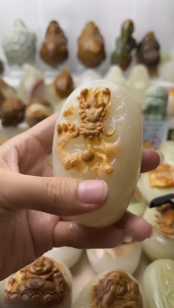 石材古青石棉纹正常不退换龙护主微瑕