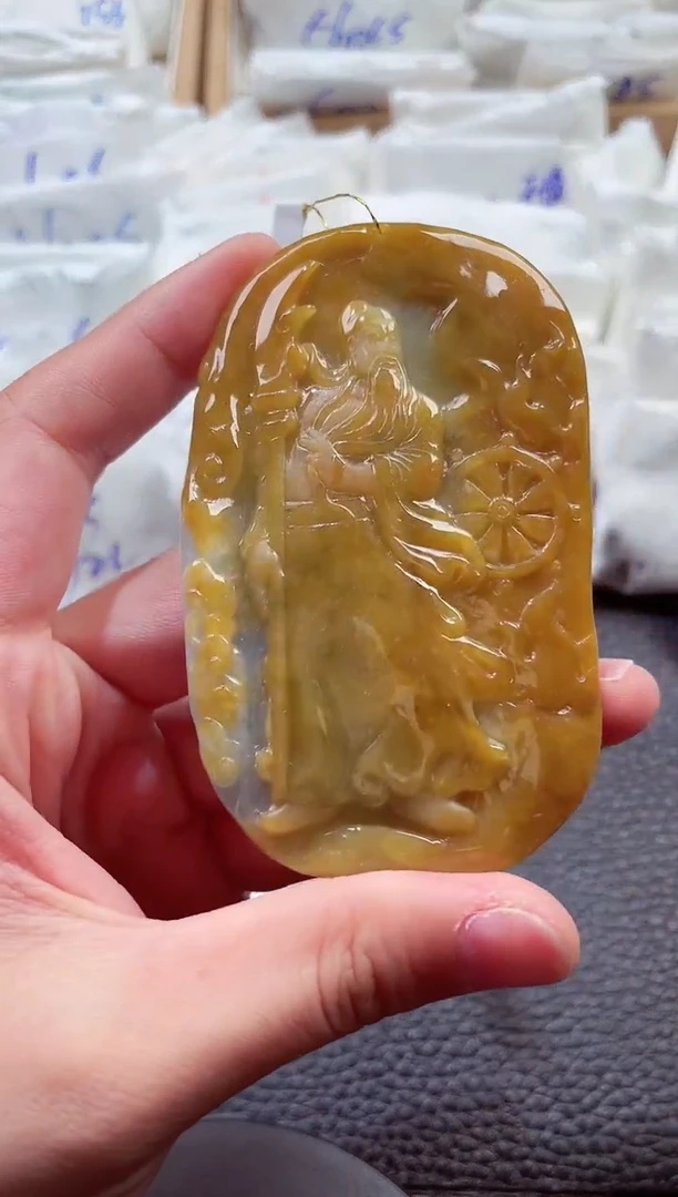 翡翠未镶嵌颈饰00006203