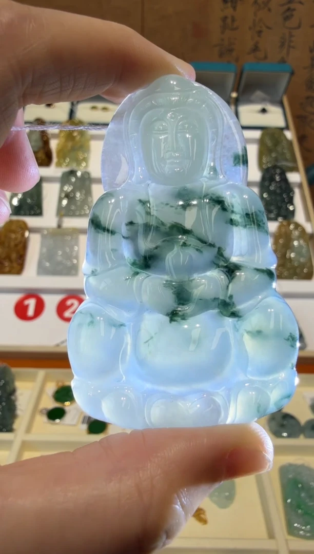 翡翠挂件未镶嵌A货翡翠多样性孤品