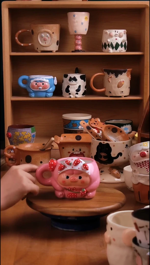 摆件陶景德镇原创手工陶瓷