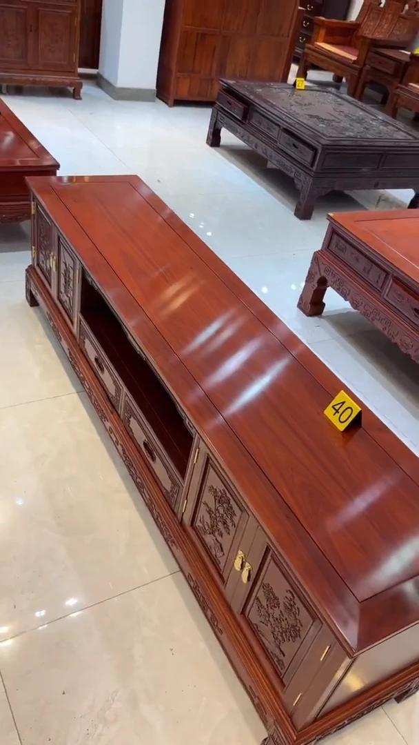 紫檀木类家具电视柜