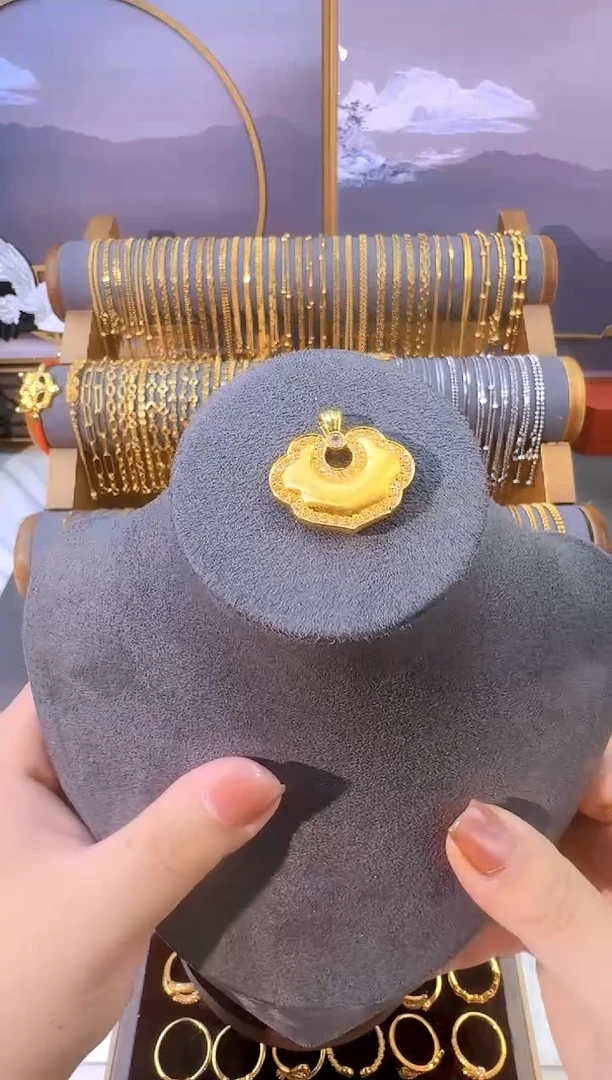 黄 祥云锁 1.92g