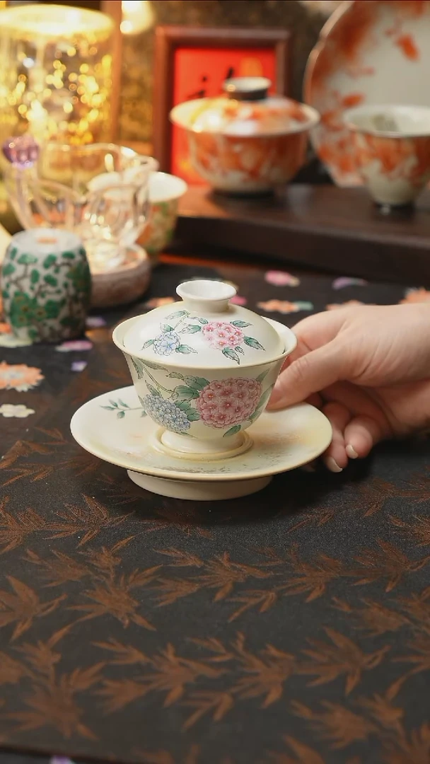 杯景德镇陶瓷杯碗柴烧多人