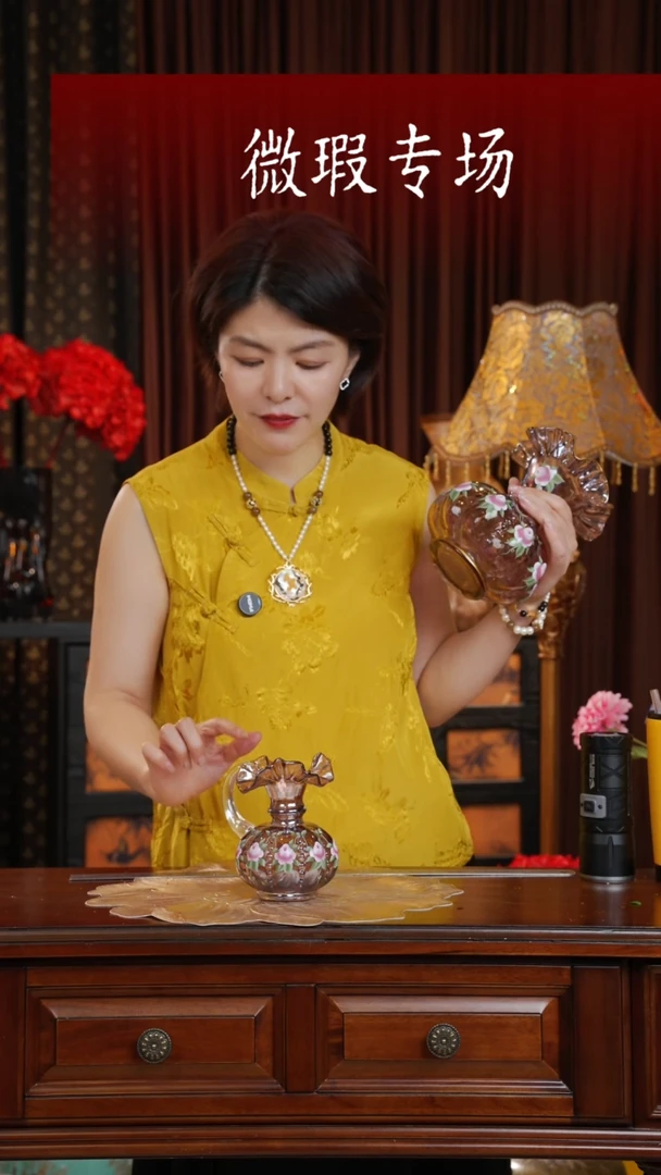手工艺品琉璃桃夭小号--微瑕